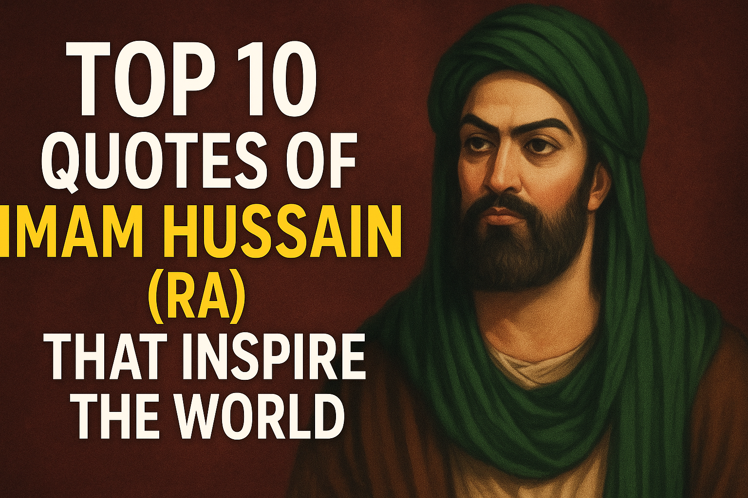 Top 10 Quotes of Imam Hussain (RA) That Inspire the World